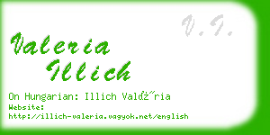 valeria illich business card